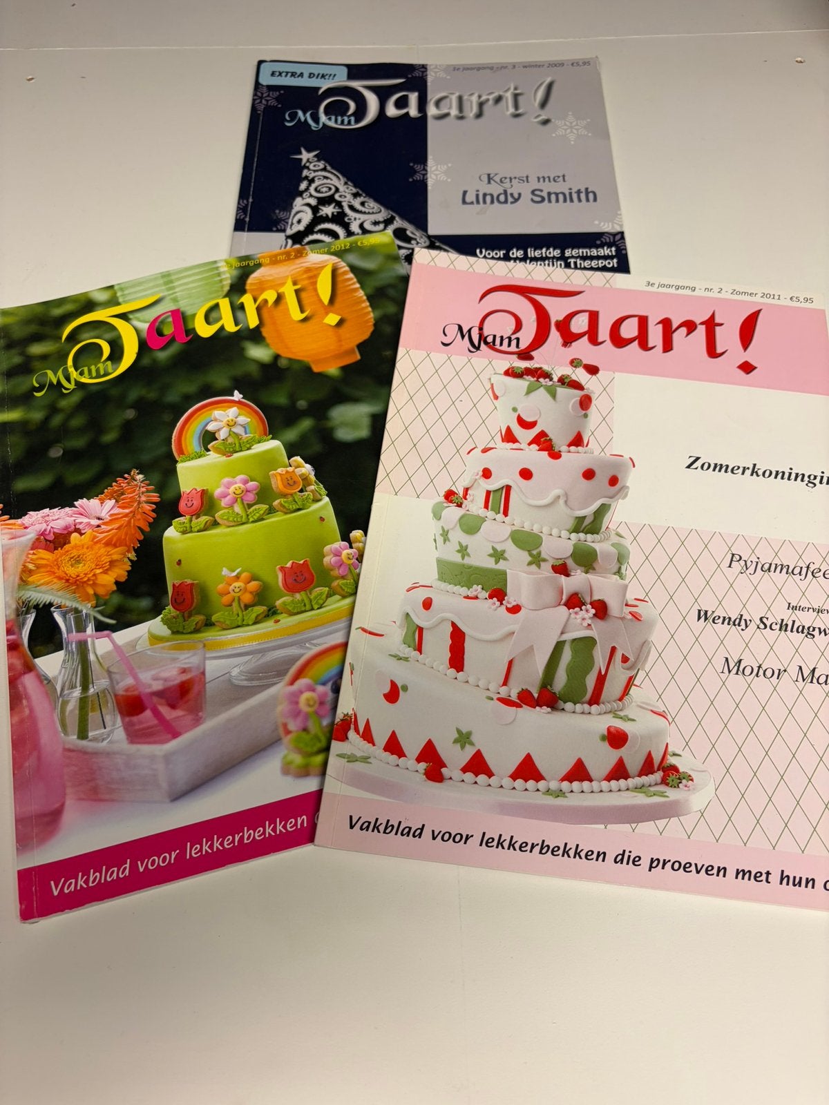 Mjam Taart. Vakblad voor lekkerbekken 3 nummers, Ophalen of Verzenden, Zo goed als nieuw, Taarten of Cupcakes, Boek of Tijdschrift