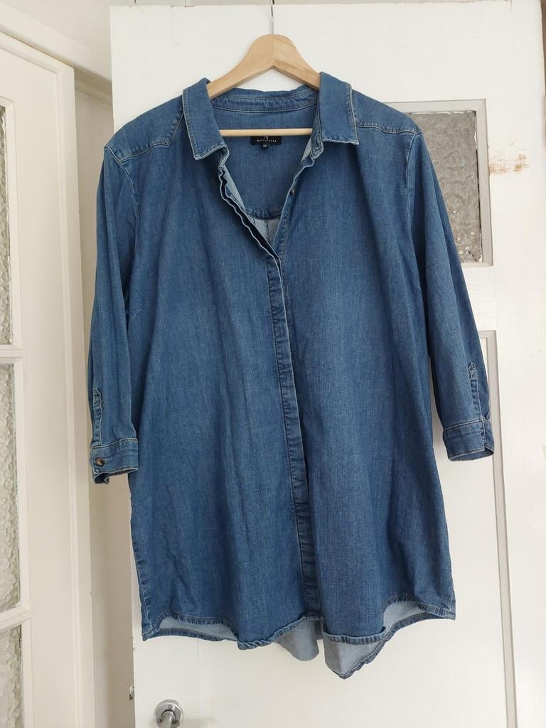 Mart Visser Jeansblouse Maat 50 - Zo goed als nieuw, Maat 46/48 (XL) of groter, Ophalen of Verzenden, Zo goed als nieuw, Mart Visser
