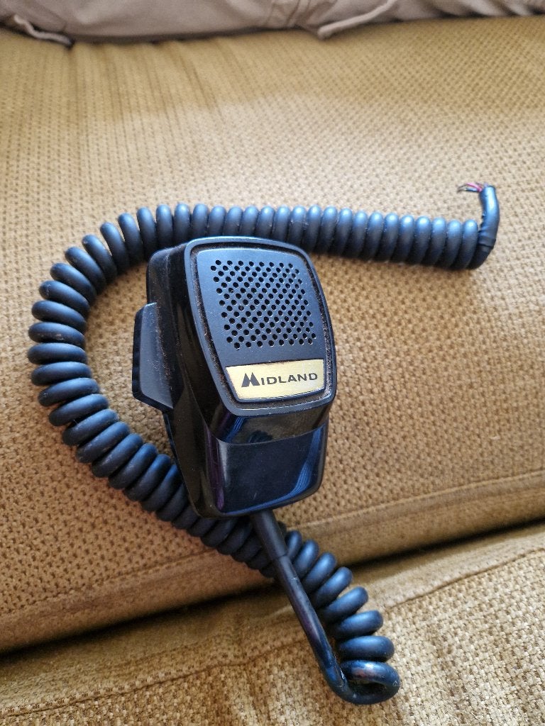 vintage midland cb microfoon 500 ohm, Telecommunicatie, Ophalen of Verzenden, Gebruikt