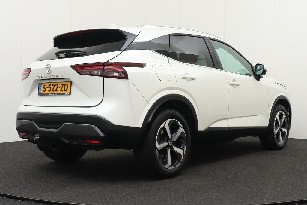 Nissan QASHQAI 1.3 158 PK Aut. MHEV N-Connecta Pano-Dak Adap, Auto's, Nissan, Stof, Automatische klimaatregeling, Wit, Origineel Nederlands