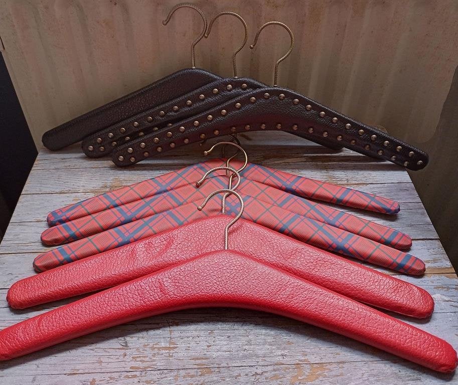 8x Vintage kledinghangers kleerhangers, Ophalen of Verzenden, Gebruikt, Hout, Volwassenen