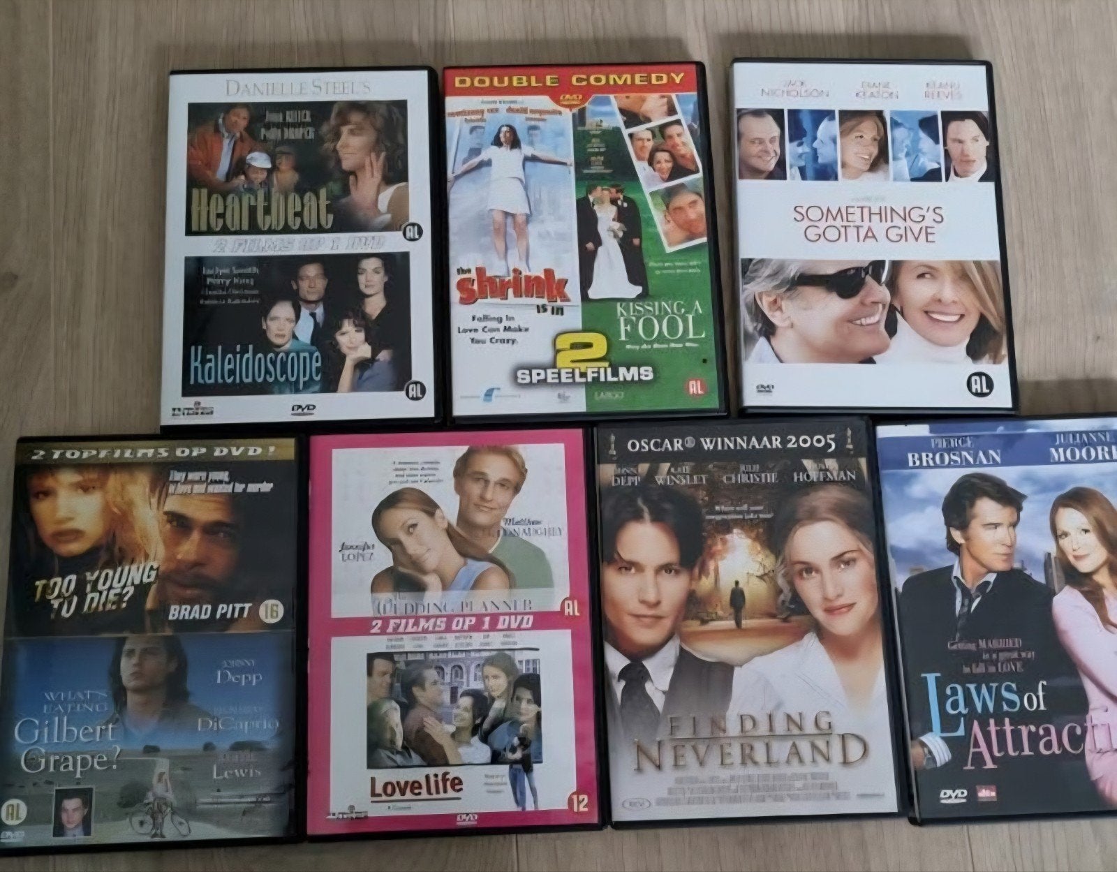7 DVDs - romantische komedie en drama, Alle leeftijden, Ophalen of Verzenden, Zo goed als nieuw, Komedie