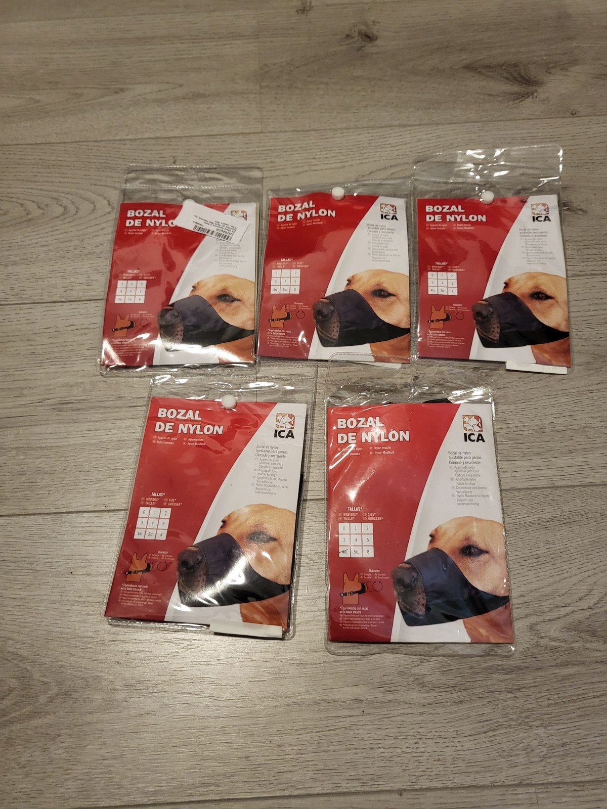 Nieuw! Partij van 5 stuks ICA Nylon Muilkorven / Snuitbanden, Dieren en Toebehoren, Overige merken, Ophalen of Verzenden, Nieuw