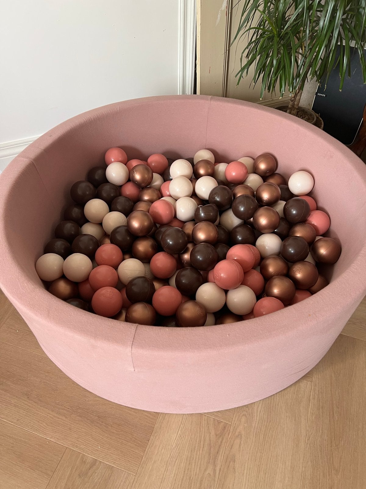 KiddyMoon Ballenbak Roze/Bruin, Ophalen, Zo goed als nieuw, Overige typen