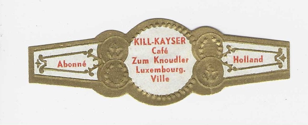 reclamen no 60 -  kayser  ville luxenburg, Ophalen of Verzenden, Sigarenbandjes