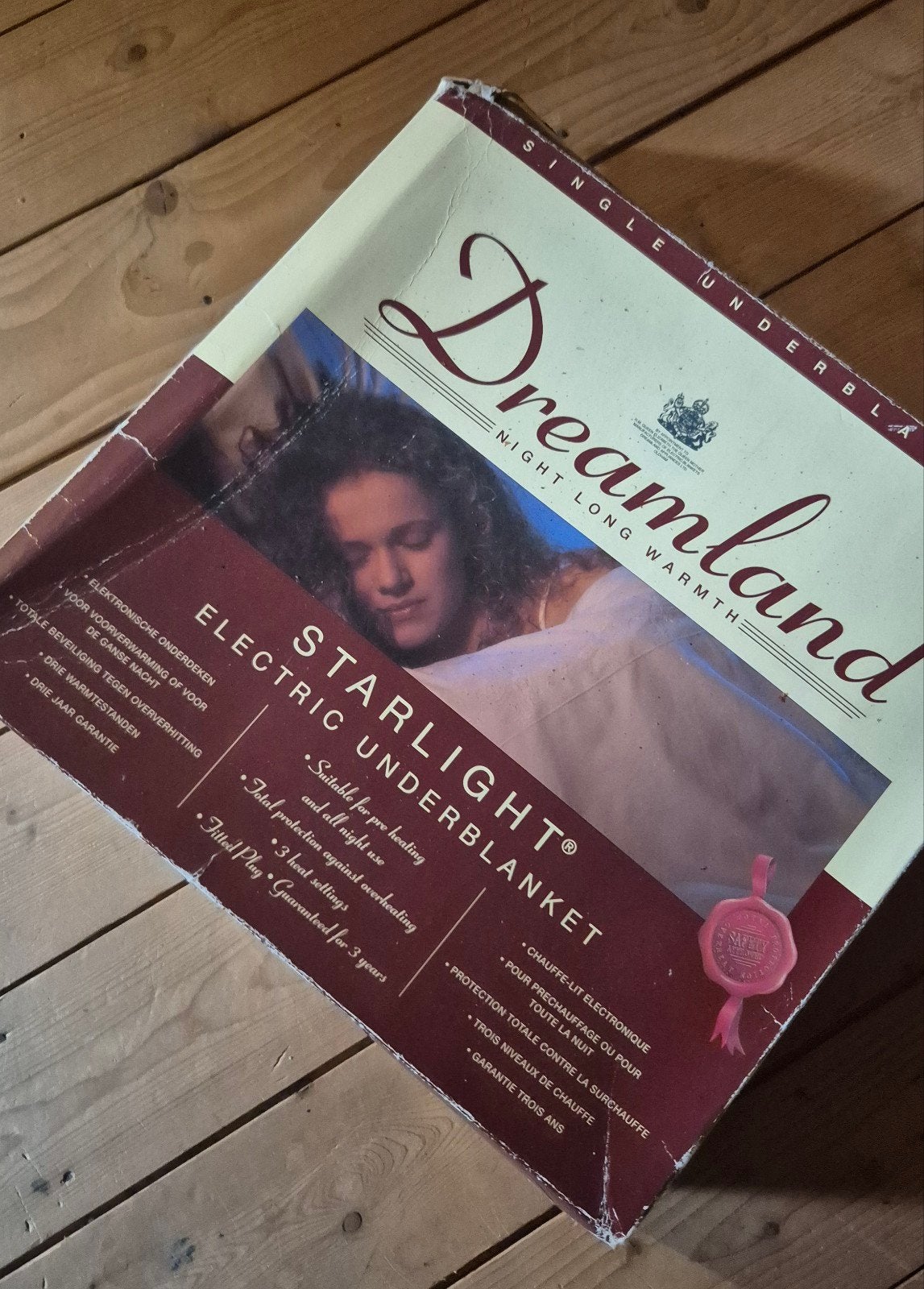 Dreamland Starlight Elektrische deken - 1 Persoons, Gebruikt, Eenpersoons, Wit, Ophalen of Verzenden