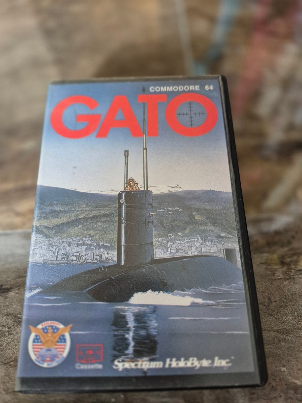 GATO Commodore 64 Cassette - Submarine Simulatie Game, Gebruikt, 1 speler, Ophalen of Verzenden, Vanaf 7 jaar