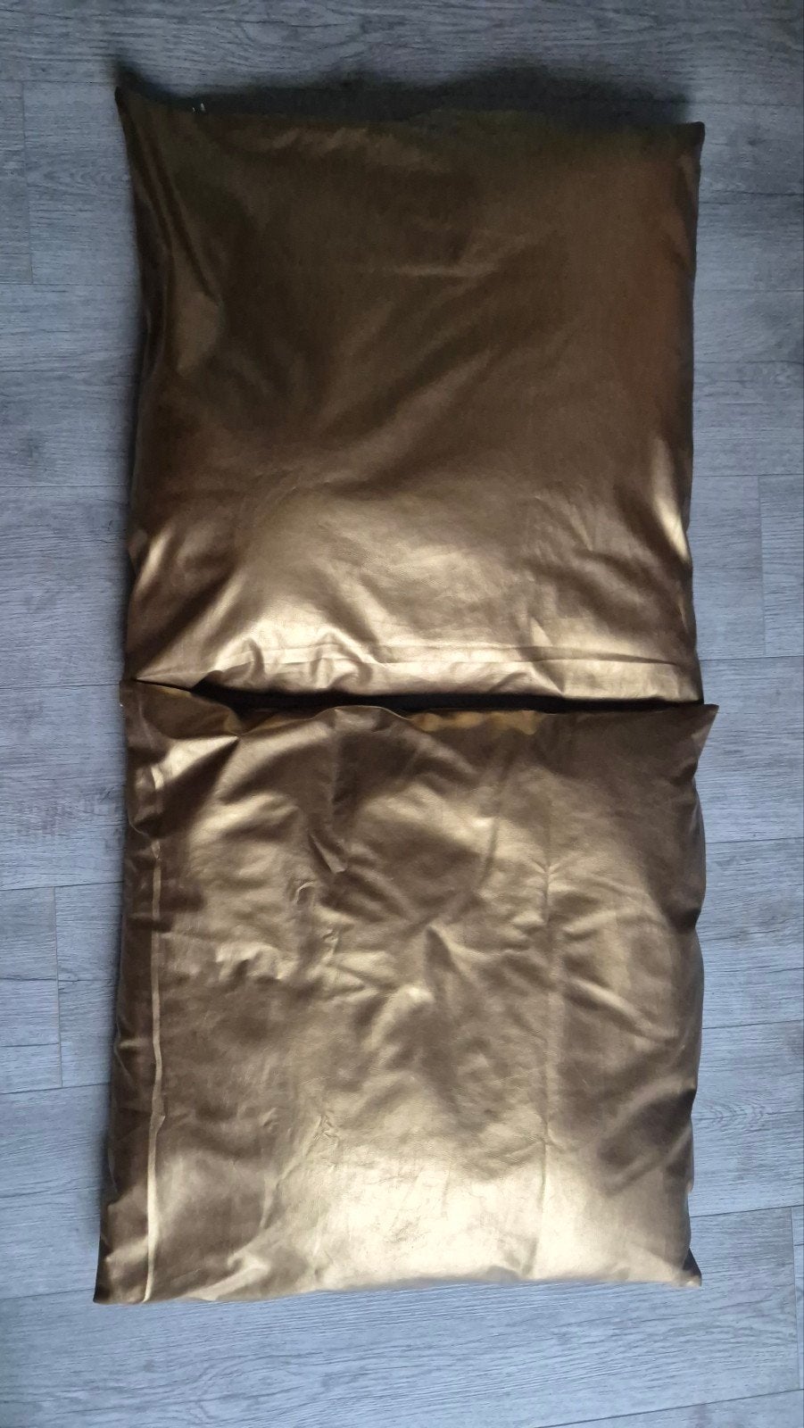 Gouden sierkussens 60x60 cm, Ophalen, Vierkant, Zo goed als nieuw, Sierkussen