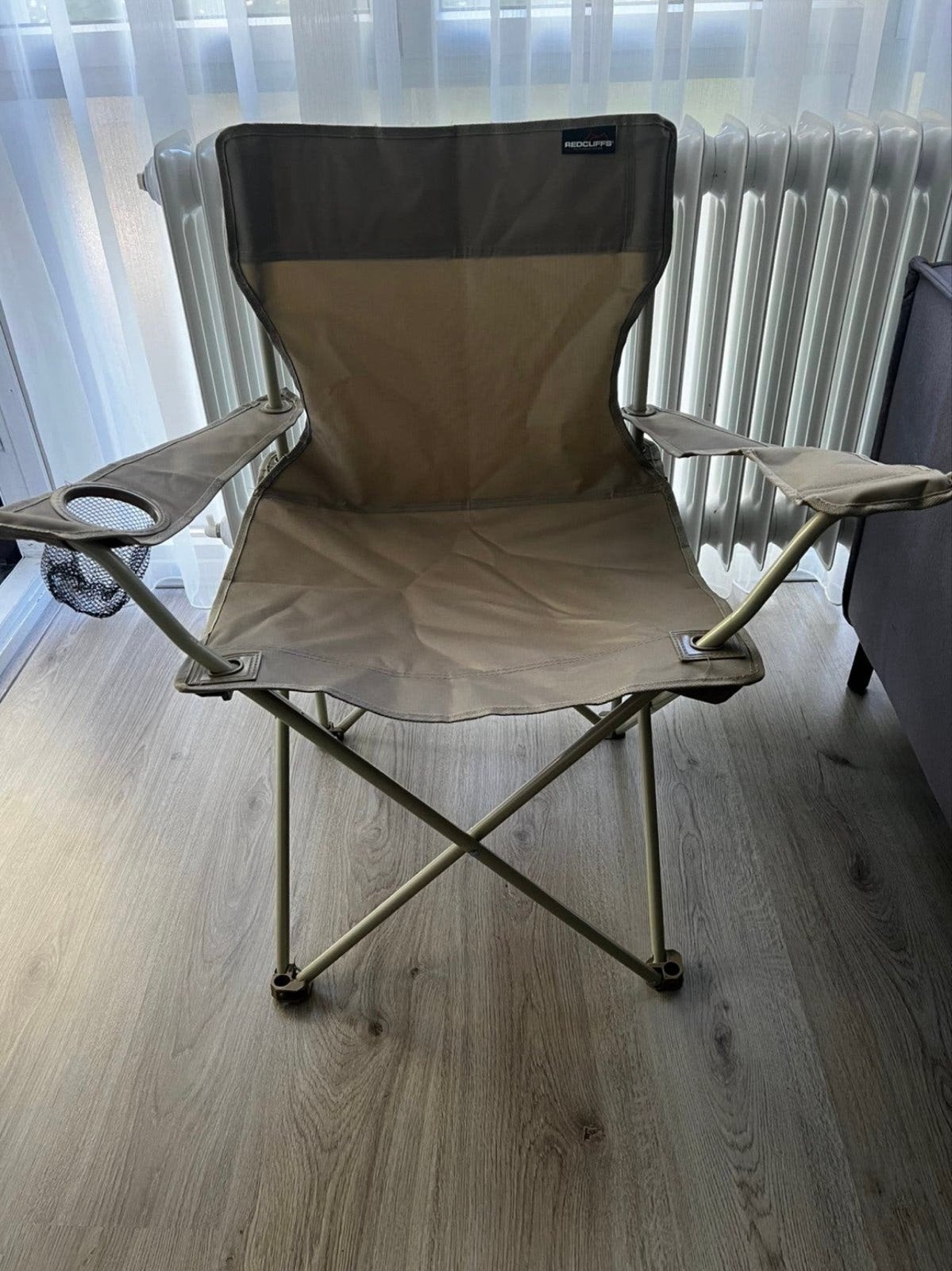 Set van 2 Campingstoelen met Armleuning en Bekerhouder, Ophalen, Nieuw, Campingstoel