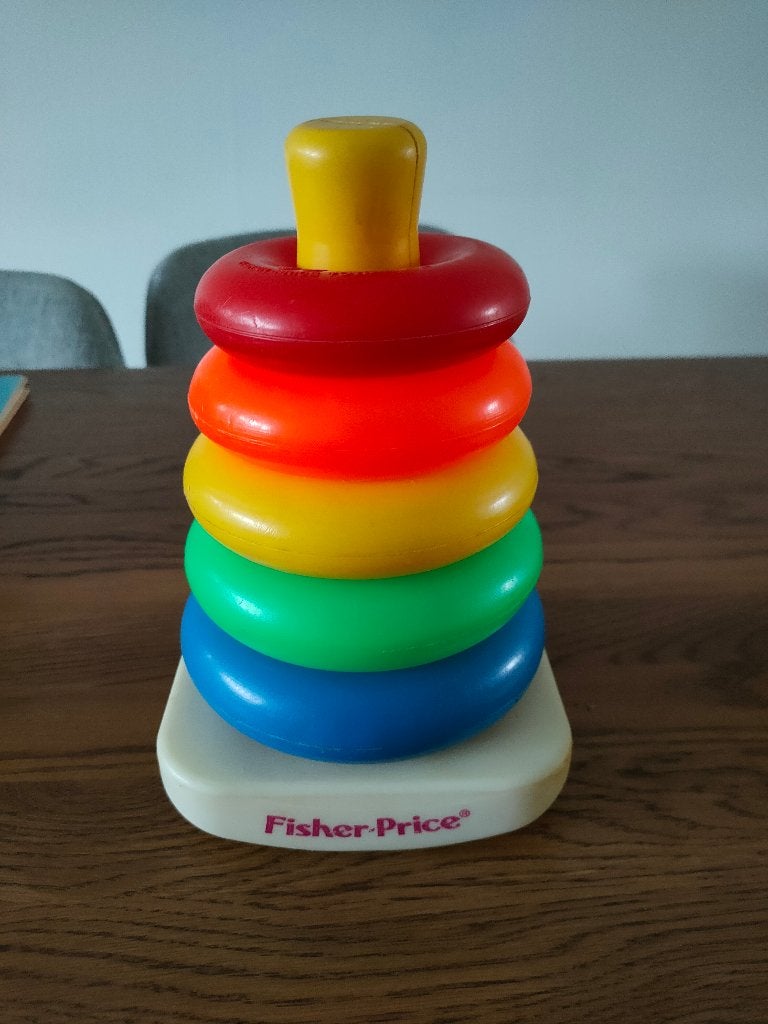 Fisher Price stapeltoren, Ophalen of Verzenden, Gebruikt, Speelset