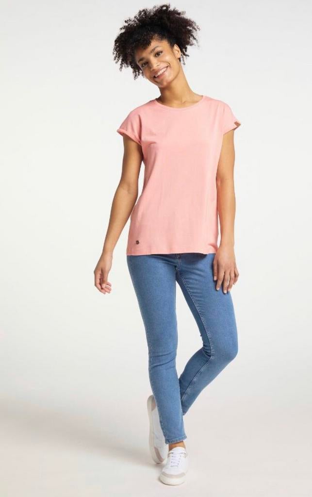 Ragwear vegan top korte mouw neon coral oranje M en XL, Kleding | Dames, Tops, Nieuw, Maat 38/40 (M), Oranje, Korte mouw, Ophalen of Verzenden