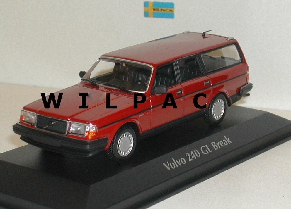 Volvo 245 240 estate rood Maxichamps 1:43., Ophalen of Verzenden, Nieuw, Auto, Overige merken