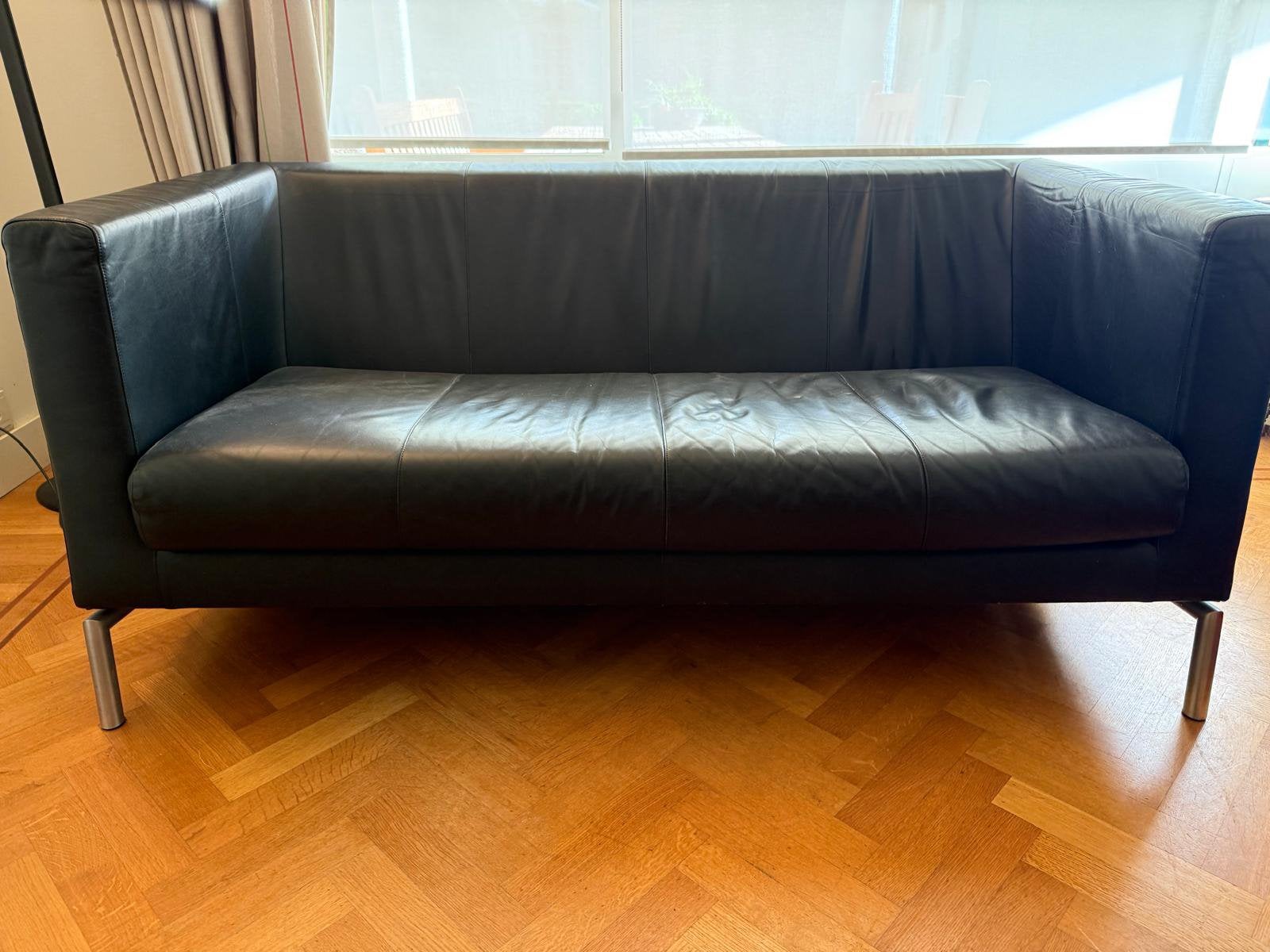 Vintage Montis Kubik bank, Ophalen, Zo goed als nieuw, 75 tot 100 cm, Leer