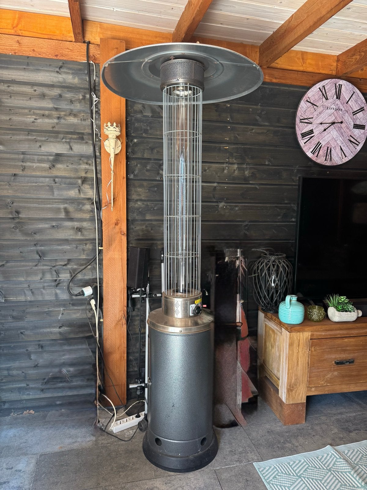Eurom Flameheater 9000 Terrasverwarmer op Gas, Ophalen, Gebruikt, Gas, Vloer