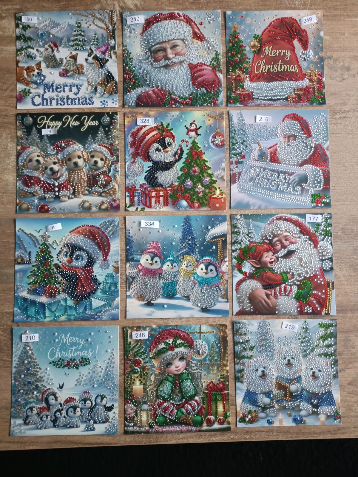 mooie daimond painting kaarten kerst, Ophalen of Verzenden, Nieuw, Kerst