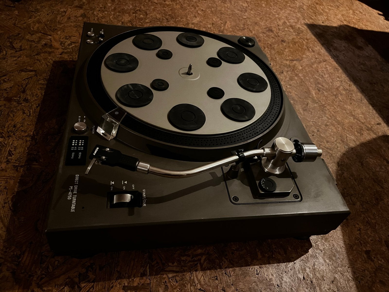 Sony PS-4750 Direct Drive Platenspeler, Audio, Tv en Foto, Platenspelers, Ophalen, Gebruikt, Pitch-regelaar, Platenspeler