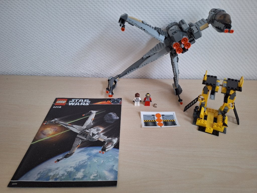 * Lego Star Wars: 6208 B-Wing Fighter met los stickervel *, Compleet, Star Wars, Lego, Ophalen of Verzenden