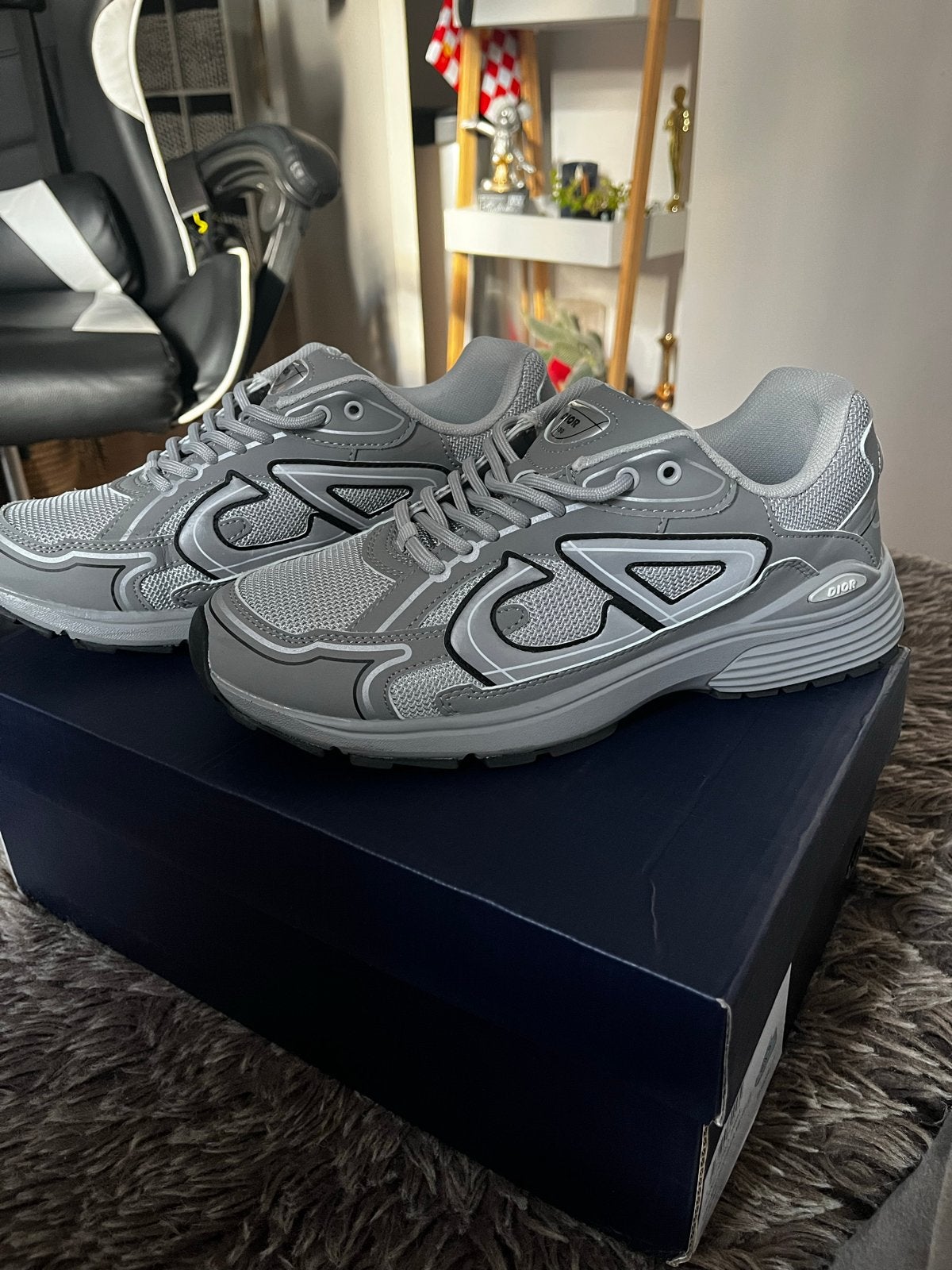 Dior B30 Sneakers Grijs - Maat 41, Ophalen of Verzenden, Zo goed als nieuw, Overige kleuren, Sneakers of Gympen