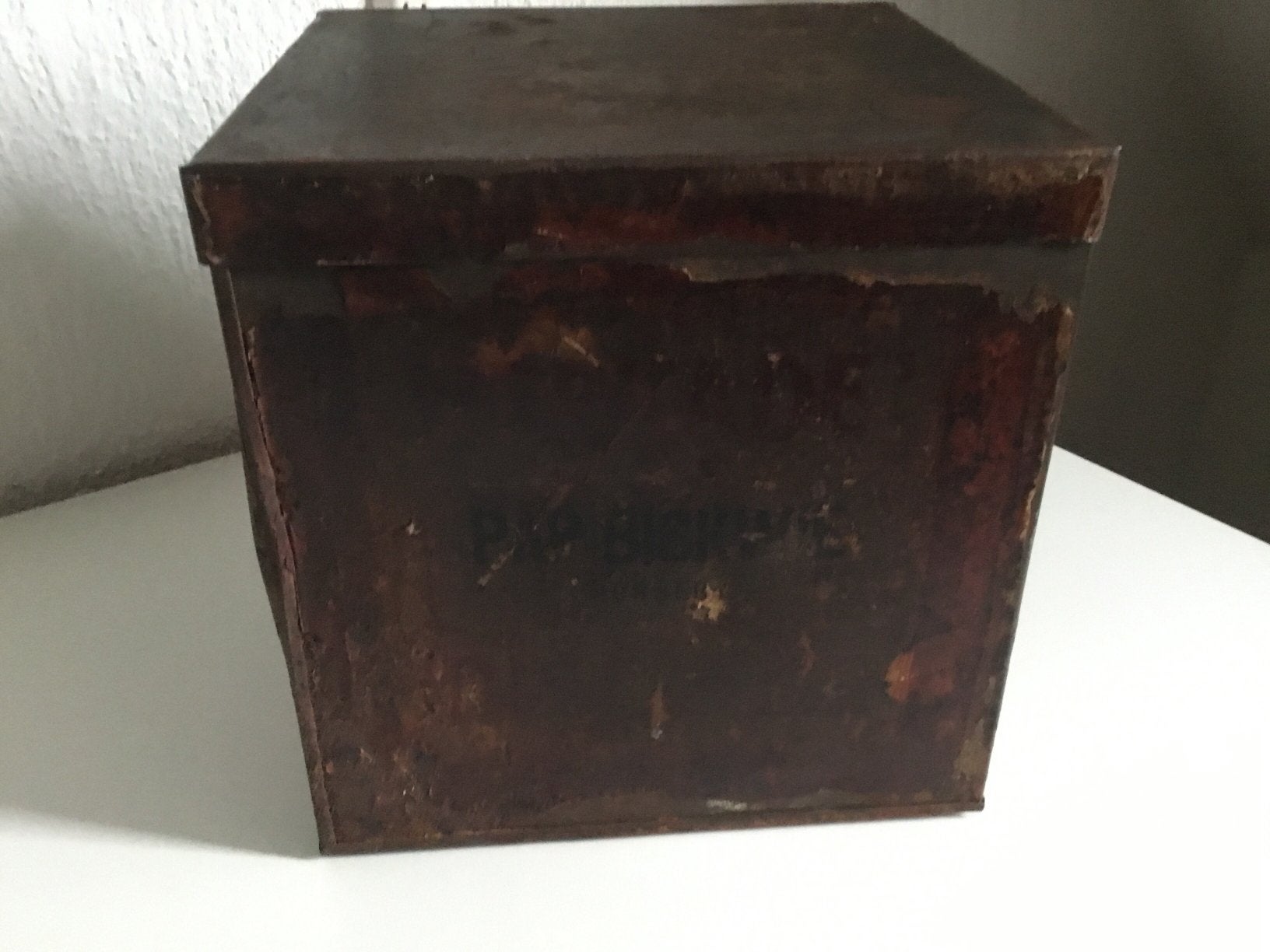 Oud blik van Verkade, Verzamelen, Blikken, Ophalen of Verzenden, Zo goed als nieuw, Koek(jes), Verkade