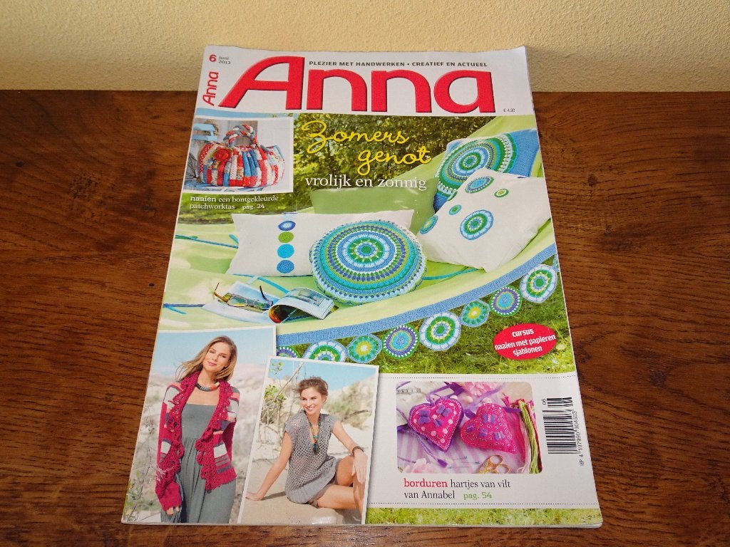 Anna : Plezier met handwerken tijdschrift juni 2013, Ophalen of Verzenden, Zo goed als nieuw, Overige onderwerpen