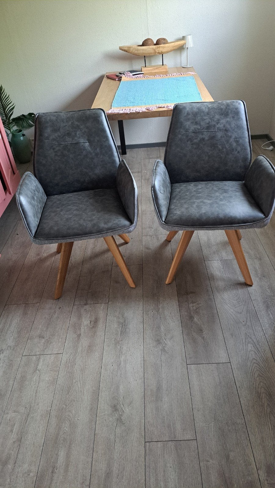 Vendu draaibare stoelen - eetkamer of bijzet, Ophalen, Stof, Gebruikt, Twee