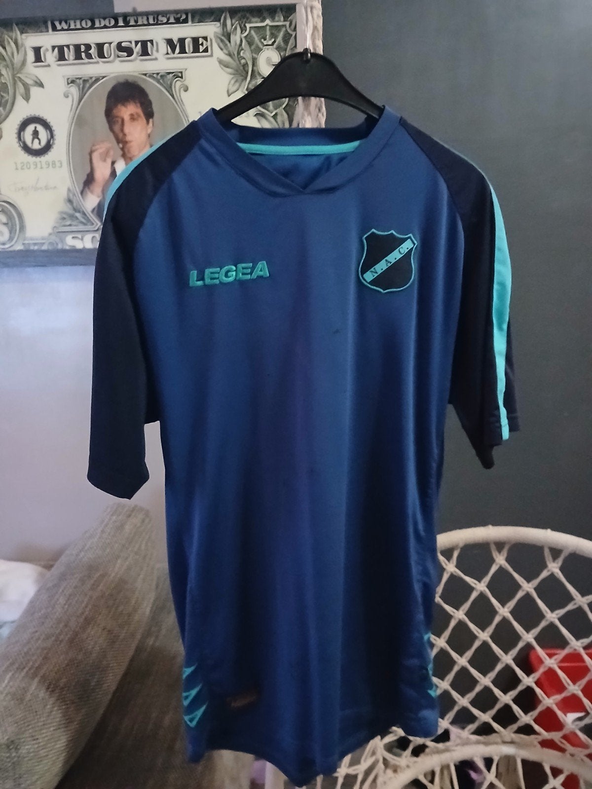 N.A.C. Shirt turquoise maat L, Sport en Fitness, Ophalen of Verzenden, Gebruikt