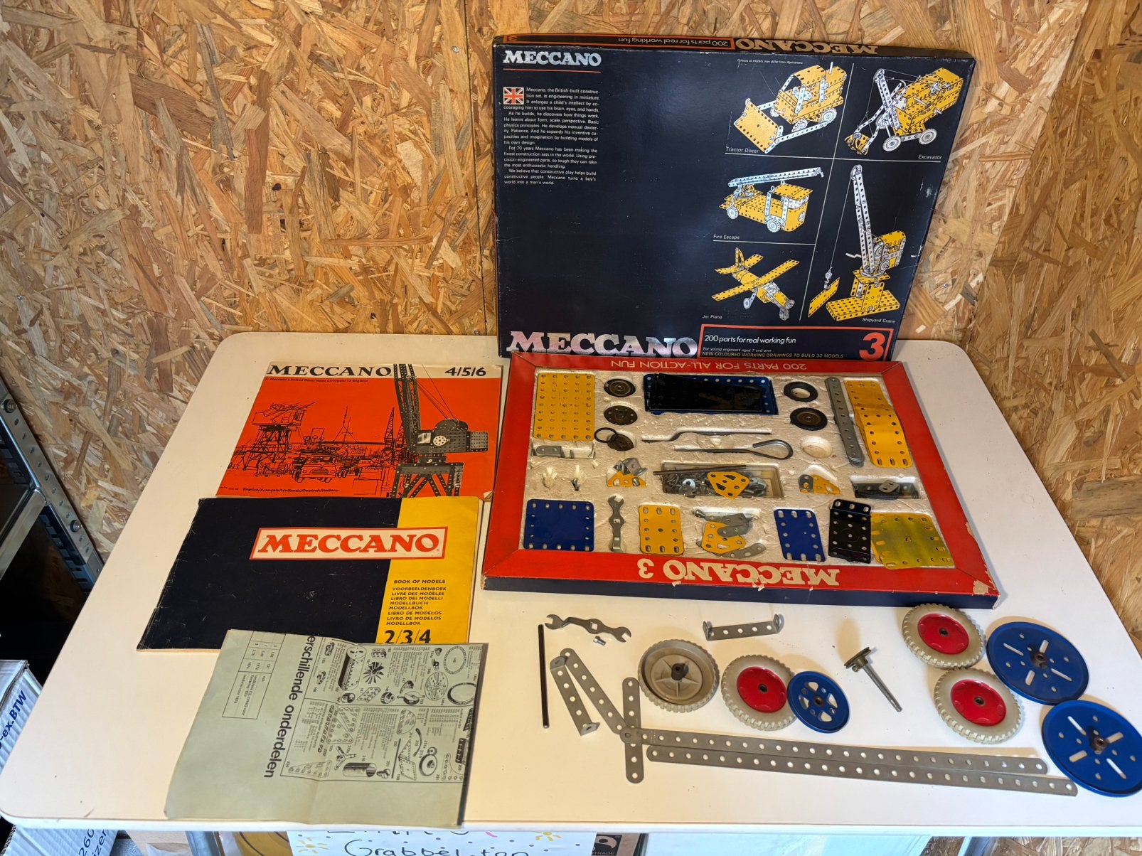 Vintage Meccano No. 3 Constructieset – Incompleet, Ophalen of Verzenden