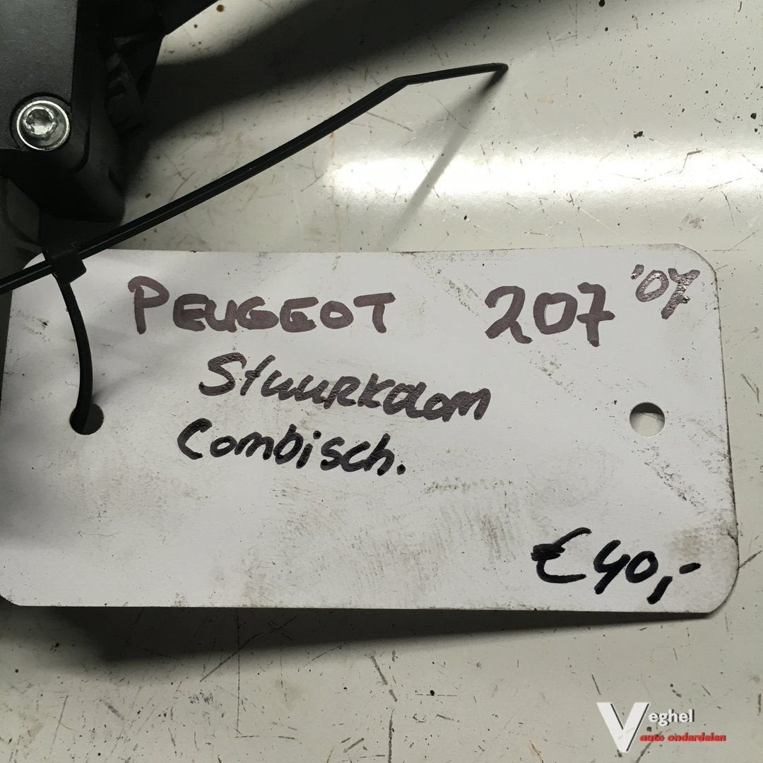 Peugeot 207  2007 Stuurkolom Combischakelaar  96630732XT, Gebruikt, -, -, Ophalen of Verzenden