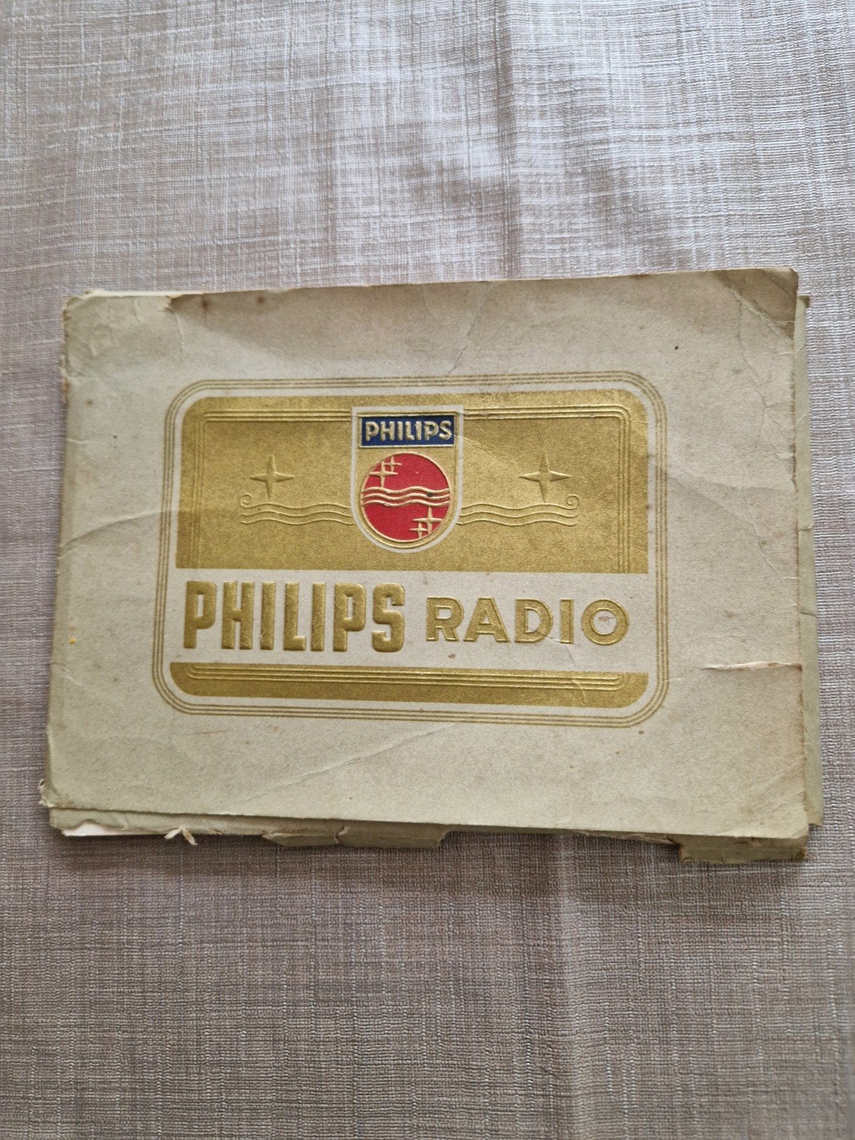 Vintage Philips Radio Brochure/Folder - Jaren '50, Ophalen of Verzenden, Gebruikt, Overige typen