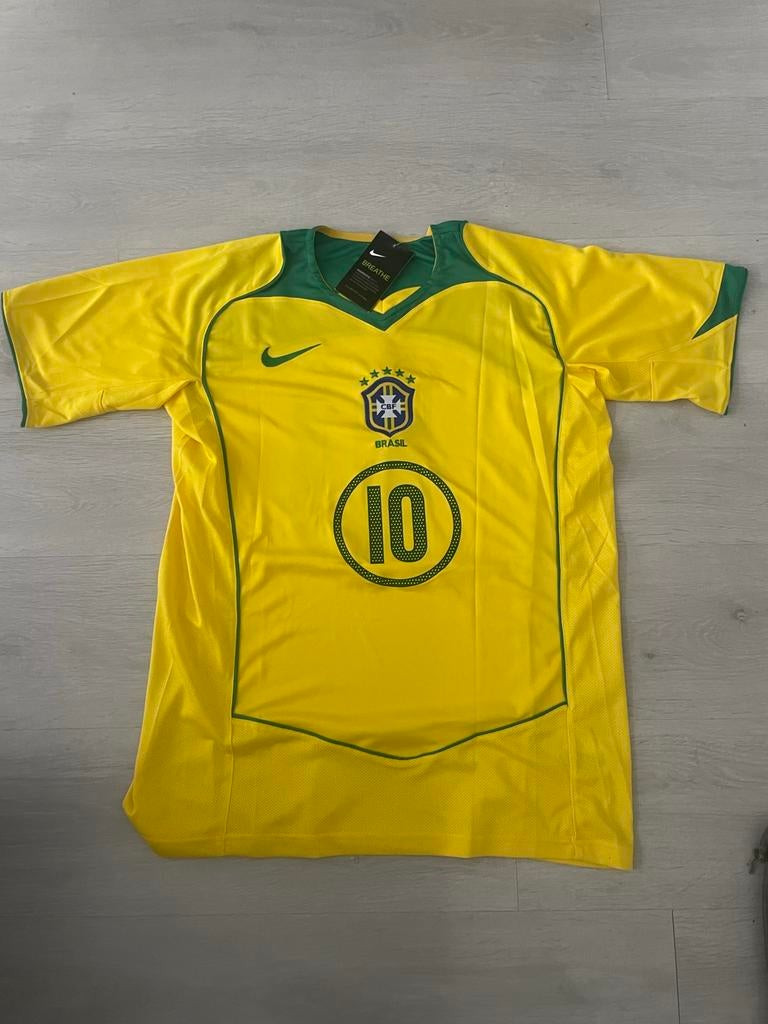 Brazilië Ronaldinho #10 Shirt – XL, Sport en Fitness, Voetbal, Ophalen of Verzenden, Zo goed als nieuw, Shirt
