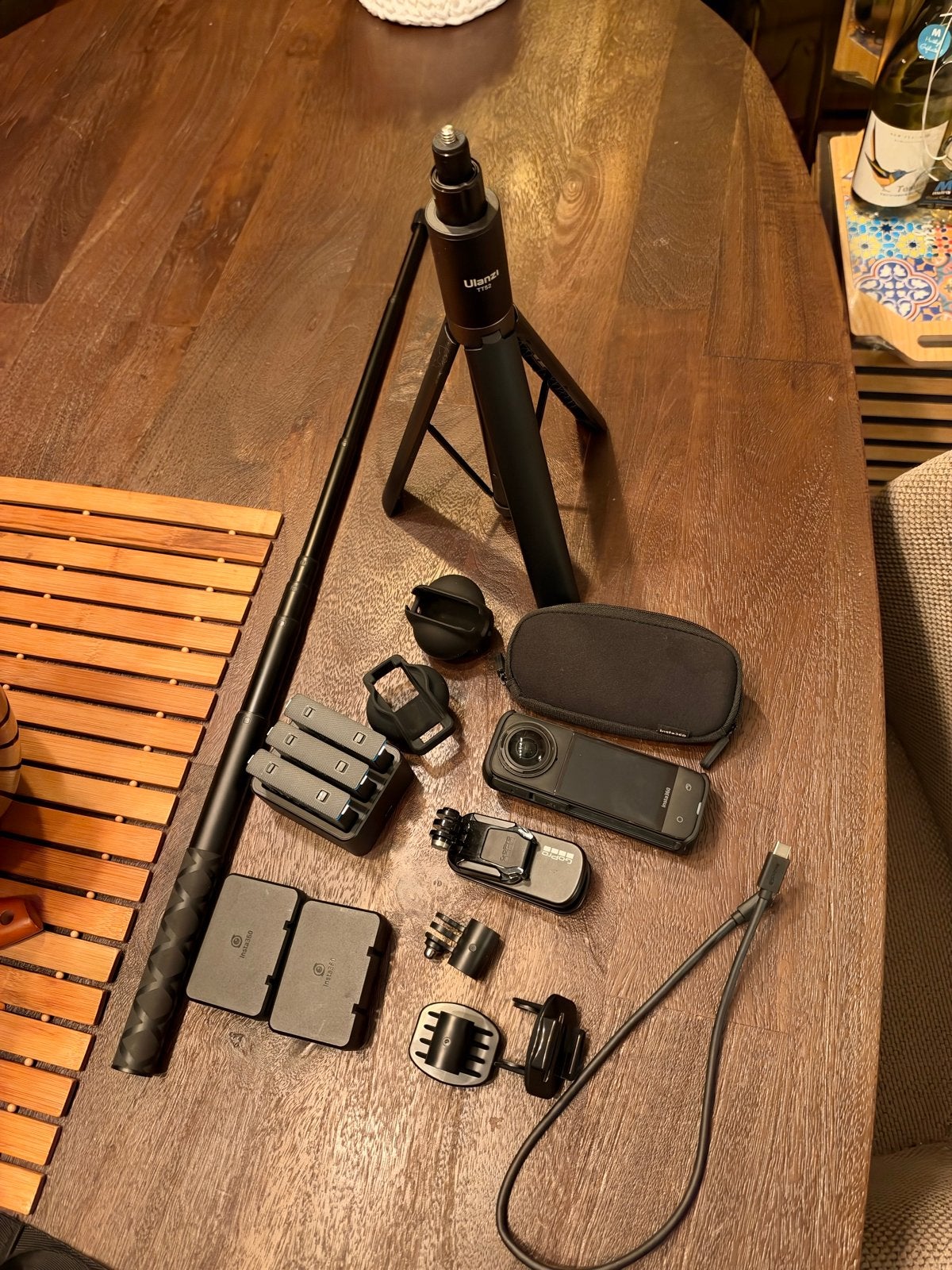 Insta360 x4, 360 Edition met accessoires, Ophalen, Gebruikt, Overige typen, Beeldstabilisatie