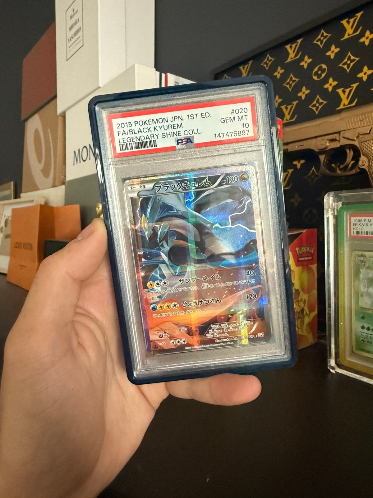 Black Kyurem PSA 10, Hobby en Vrije tijd, Verzamelkaartspellen | Pokémon, Ophalen of Verzenden, Nieuw, Losse kaart, Foil