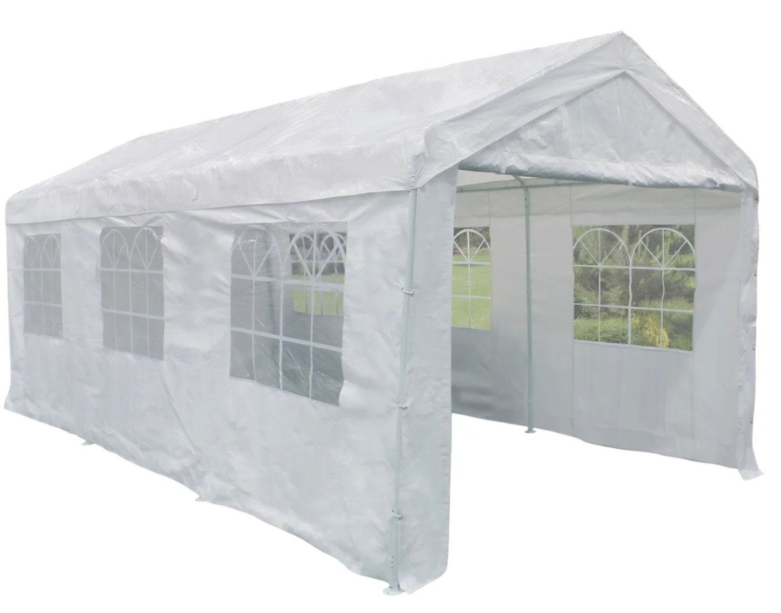 Partytent 6x3 meter met zijwanden - Gebruikt, Ophalen, Gebruikt, Partytent, Minder dan 4 meter