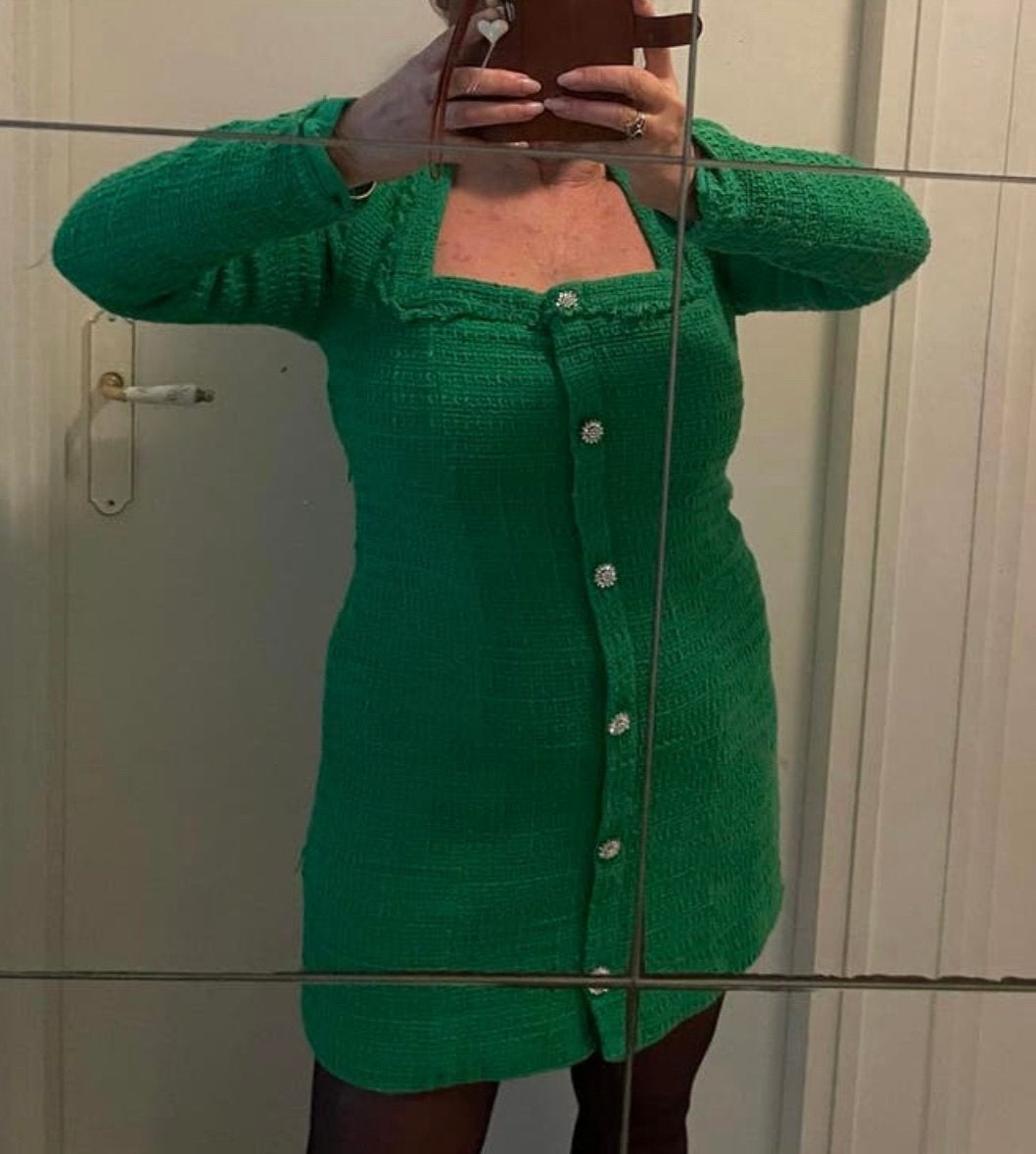 Tweed jurk Zara. Maat 40/42, Kleding | Dames, Maat 38/40 (M), Ophalen of Verzenden, Zo goed als nieuw, Boven de knie