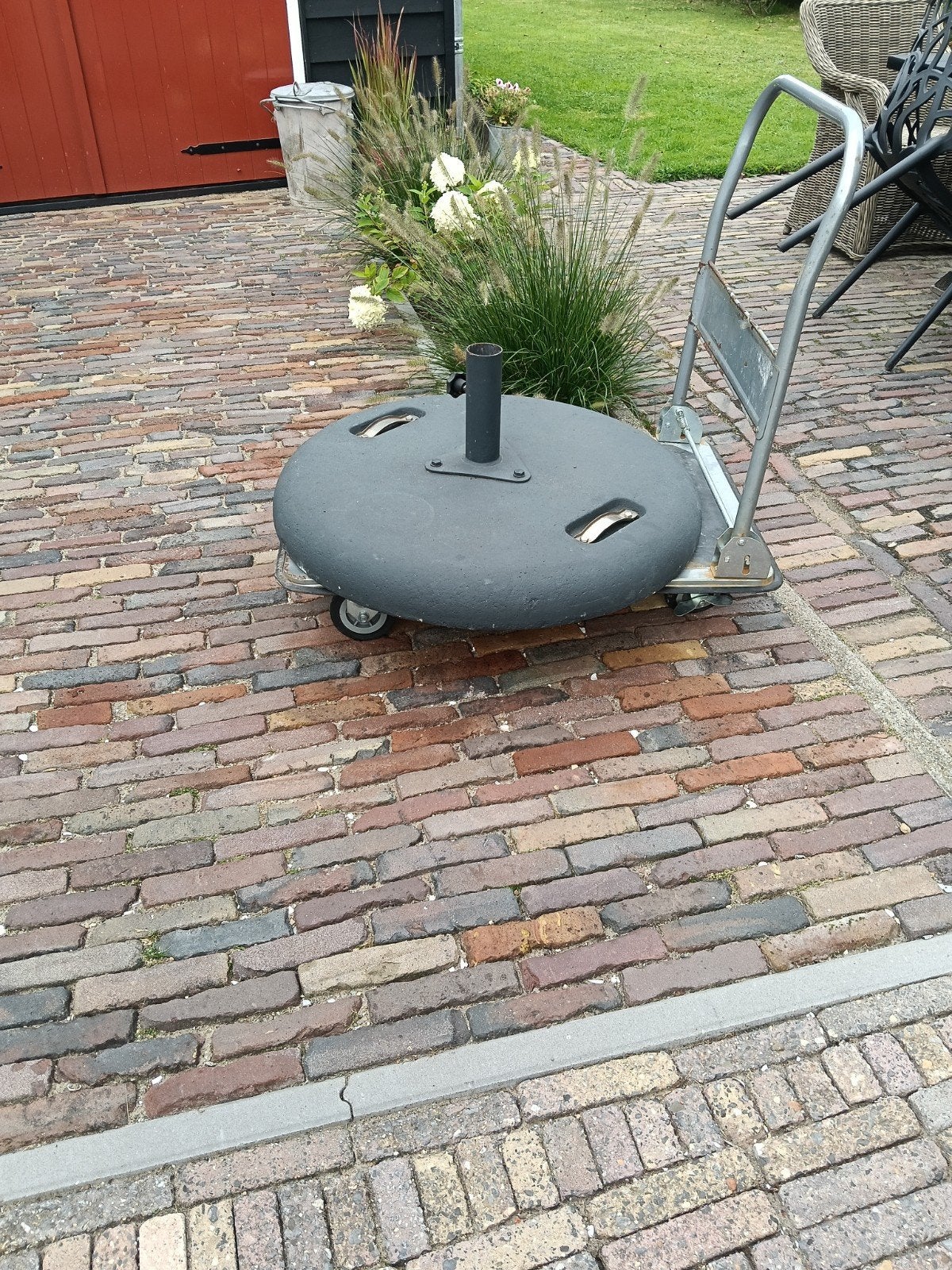 parasolvoet 75 cm, Ophalen, Gebruikt, Minder dan 1 meter, Parasolvoet