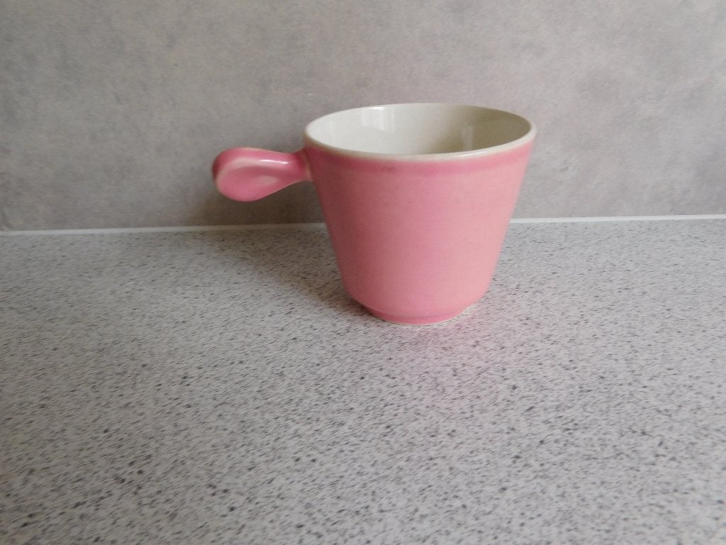 Kopje 150 ml. Roze La Louvière Boch Belgium, Ophalen of Verzenden