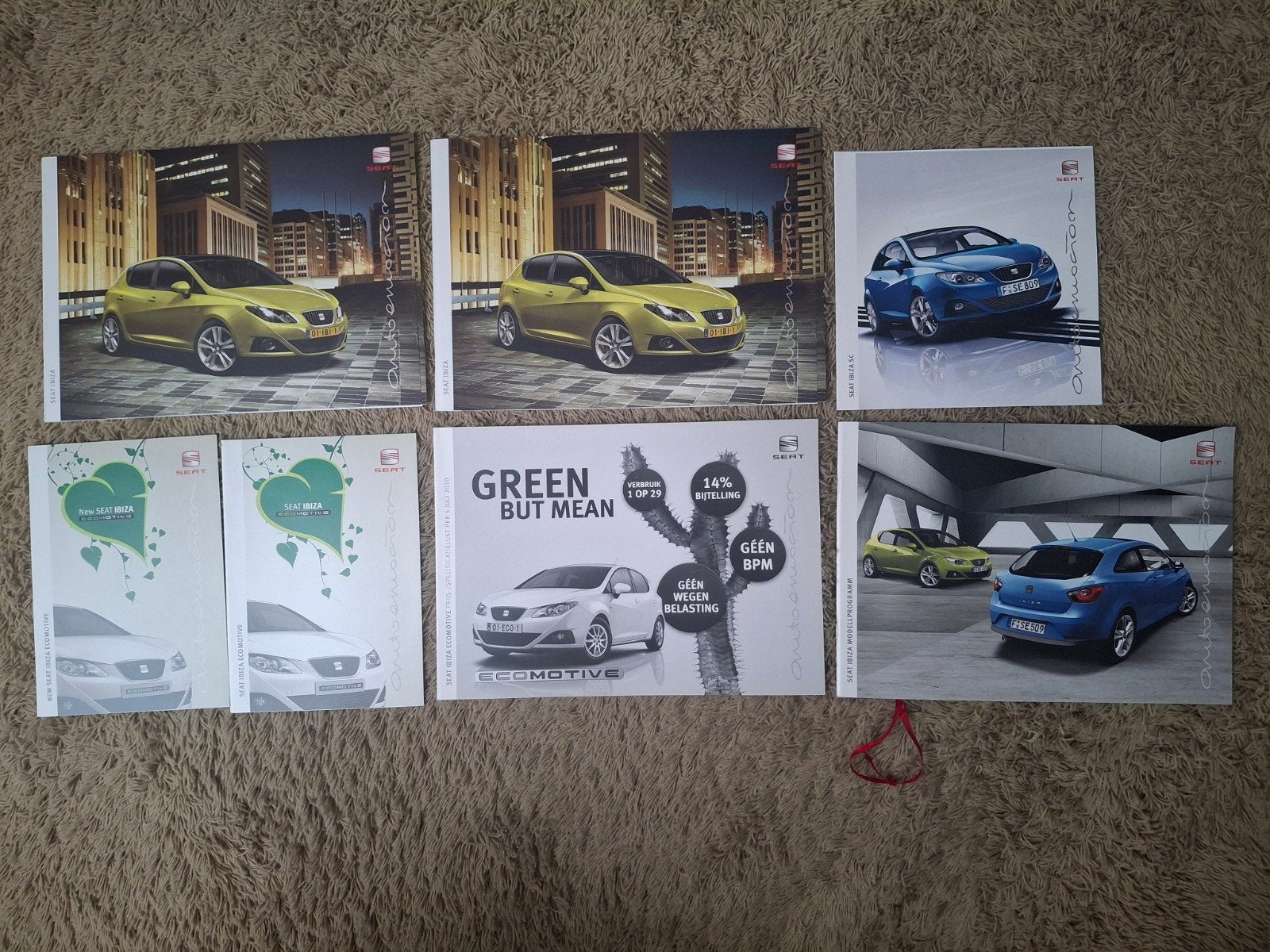 lot autofolders Seat Ibiza 4e generatie, Verzenden, Gelezen, Overige merken