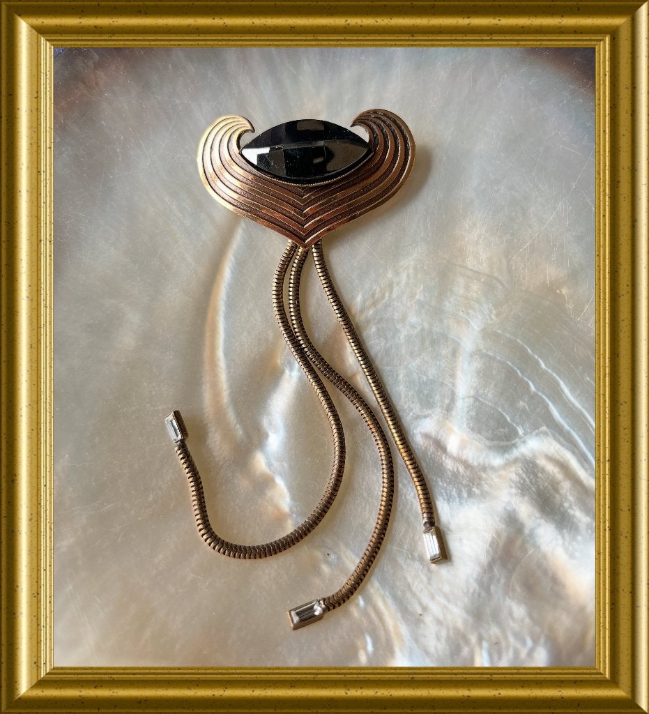 Oude broche : Ermani Bulatti, Ophalen of Verzenden, Overige materialen, Broche