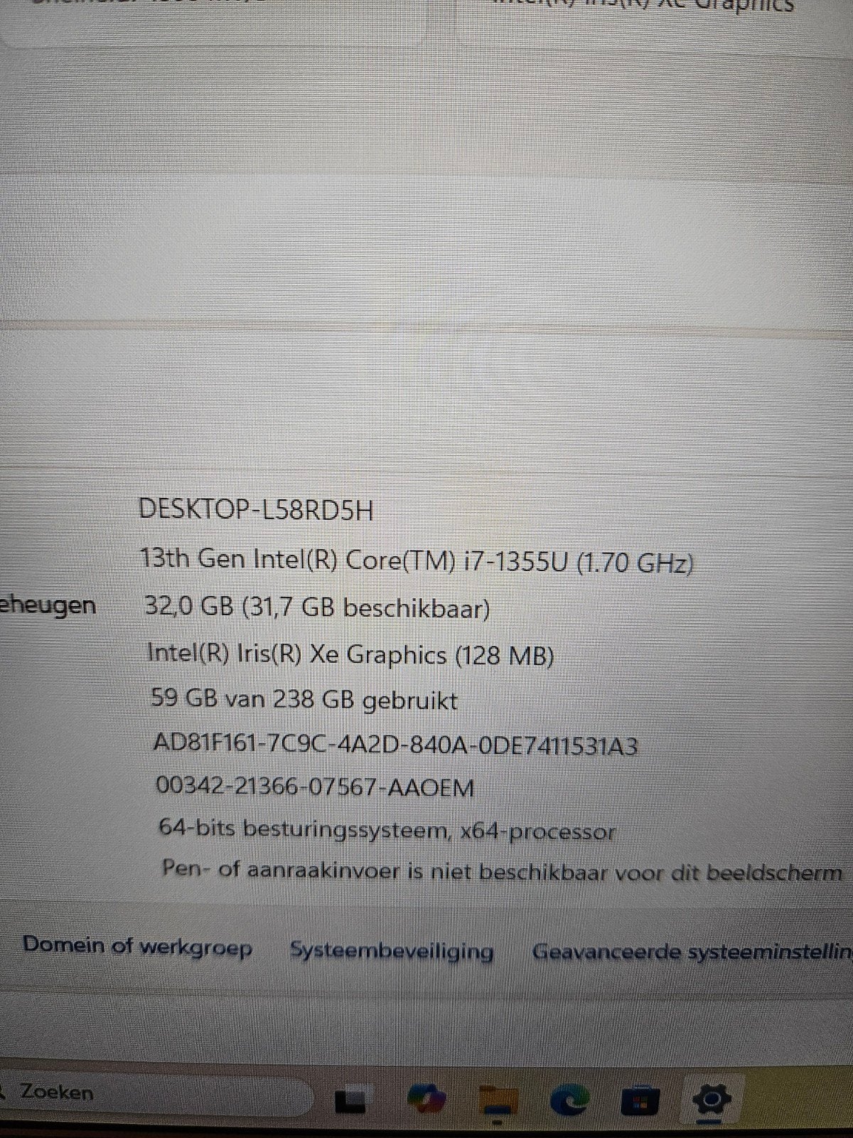 zeer netjes: Acer Aspire 5 15 i7-1355U 32gb 256gb Intel Iris, Computers en Software, EenvoudPc B.V., Met videokaart, Intel Core i7-1355U