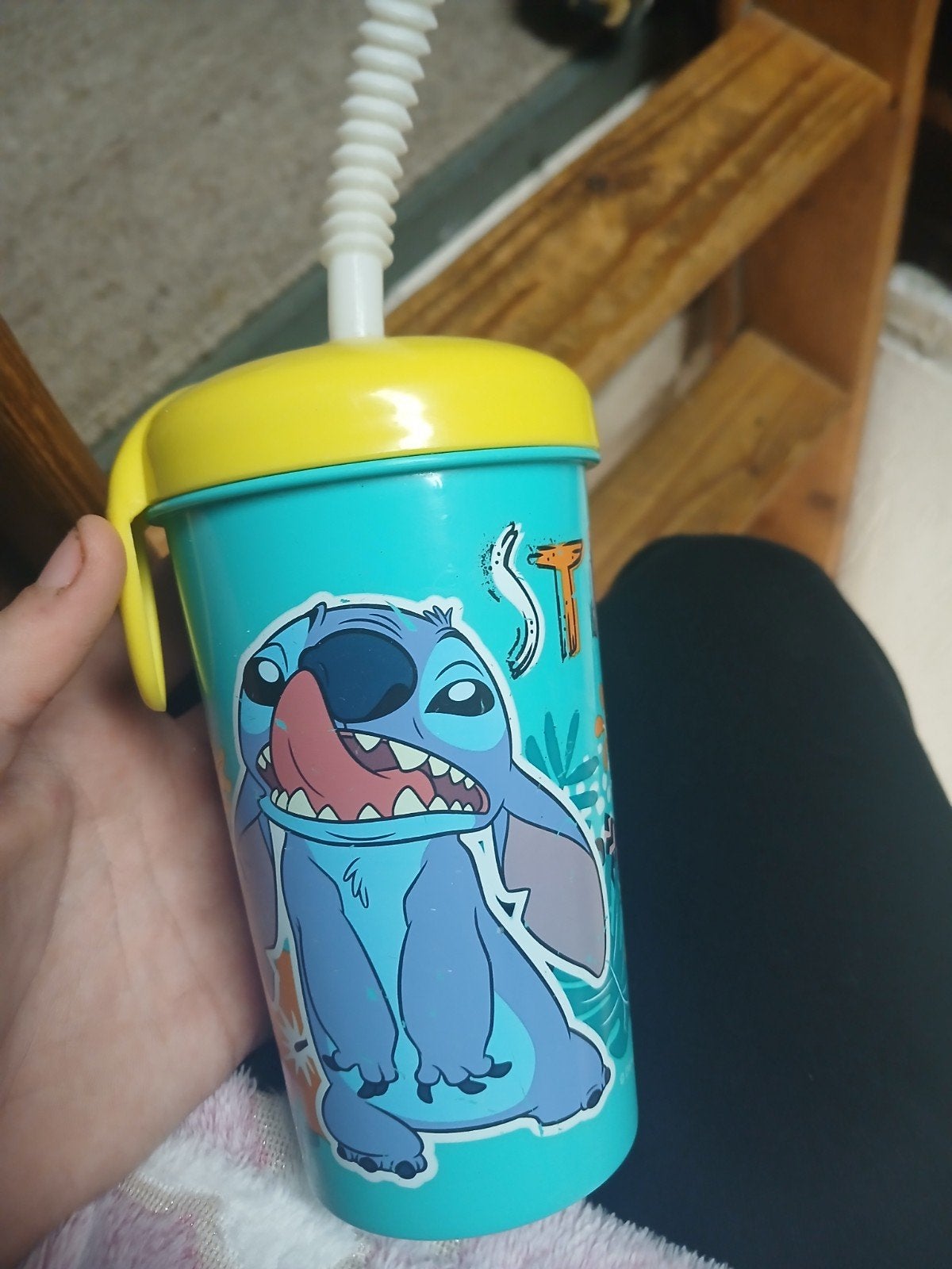 Stitch drinkbeker met rietje - Disney Lilo & Stitch, Ophalen of Verzenden, Gebruikt