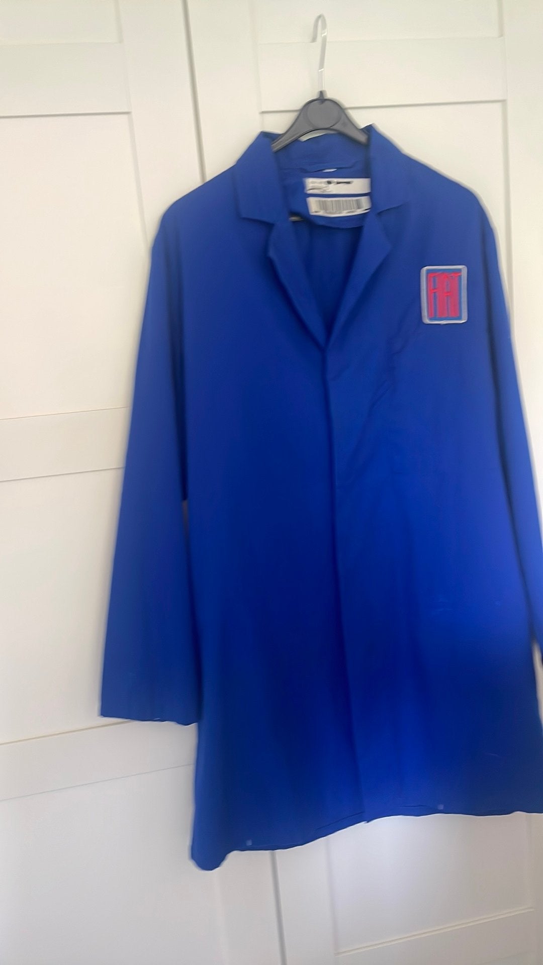 Vintage Fiat Monteur Jas - Maat 50 - Blauw, Ophalen of Verzenden, Gedragen