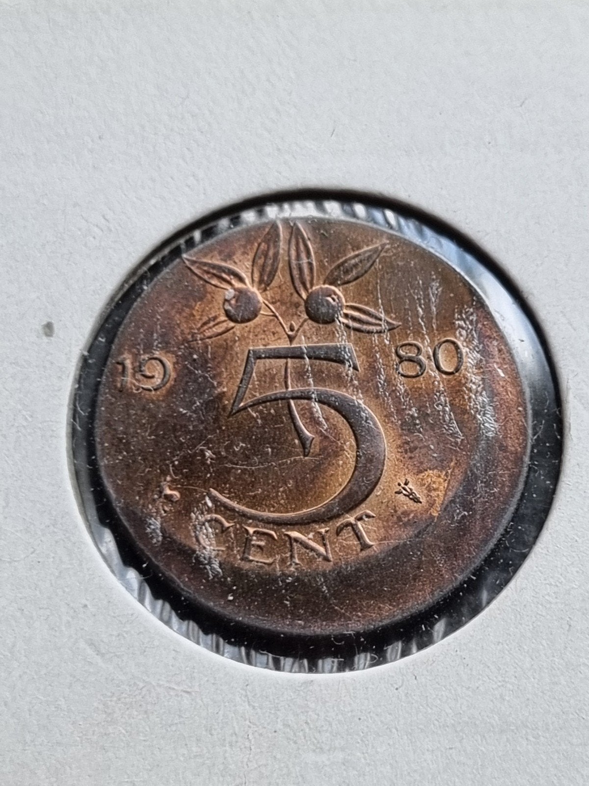 5 cent 1980 juliana misslag, Ophalen of Verzenden, Koningin Juliana, 5 cent