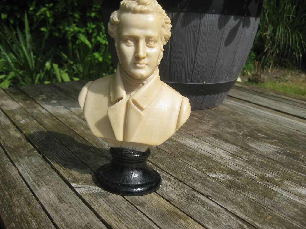antieke buste beeld, Ophalen of Verzenden