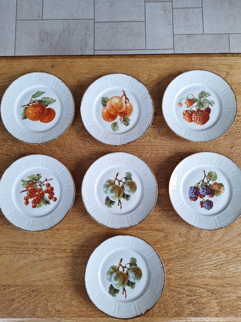 Fruitbordjes Limoges M.Raynoud, Ophalen