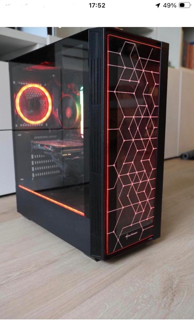 Sharkoon lit 100 PC behuizing, Ophalen, Gebruikt