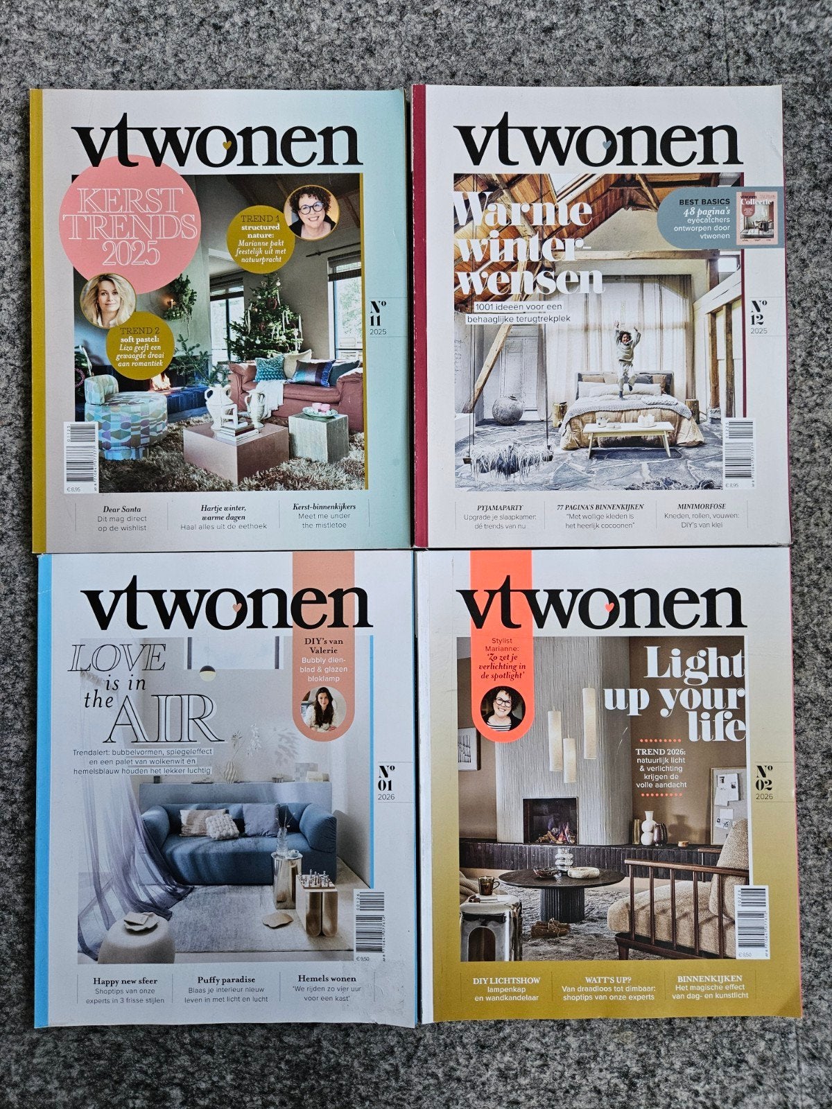 VT Wonen Tijdschriften - 4 stuks (2025-2026), Ophalen of Verzenden, Zo goed als nieuw, Overige typen