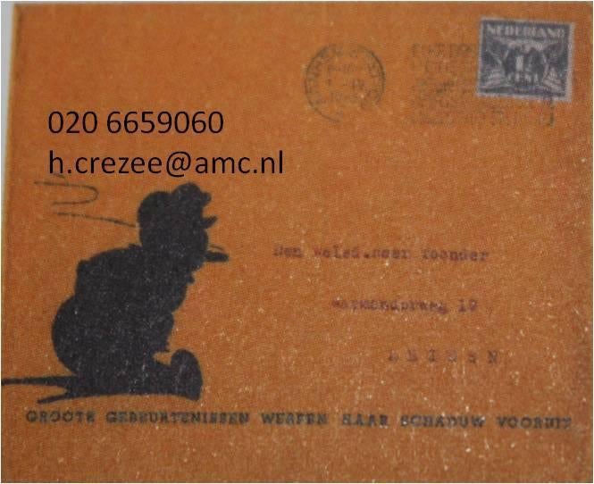 zoek oud brief envelop folder reclame bureau Rob Arnhem 1936, Ophalen of Verzenden, Gelezen, Folder