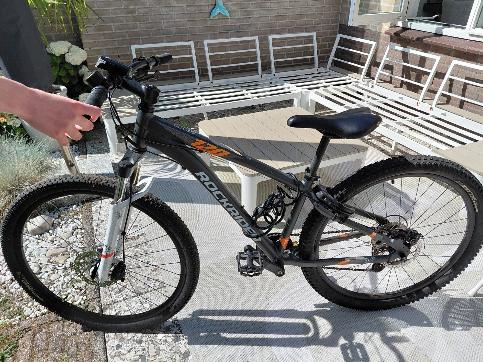 Rockrider ST 120 jongensfiets met schijfremmen, Gebruikt, Versnellingen, Minder dan 49 cm, Schijfrem