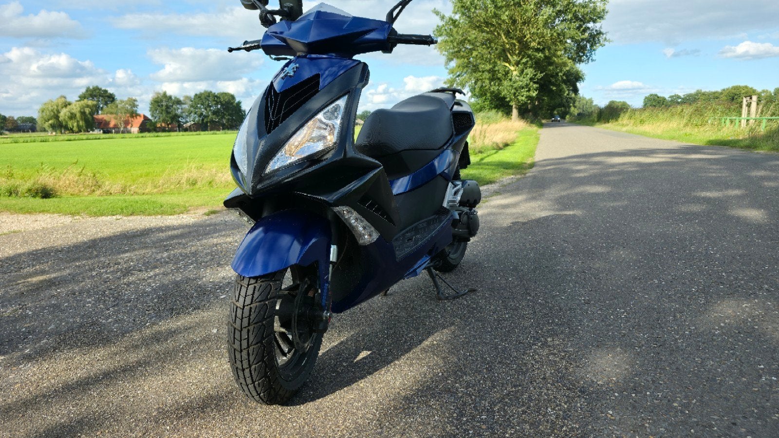 Peugeot Speedfight 3 - Origineel 45km - Blauw/Zwart Metallic, Ophalen, Tweetakt, Gebruikt, Maximaal 45 km/u