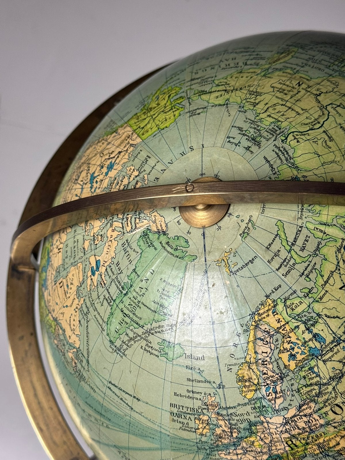 19e eeuwse Globe antiek, Ophalen